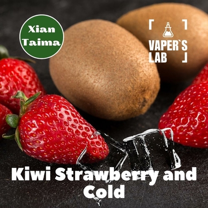 Фото, Видео, ароматизатор для самозамеса Xi'an Taima "Kiwi Strawberry and Cold" (Киви с клубникой и холодком) 