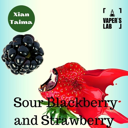 Фото, Видео, Натуральные ароматизаторы для вейпа  Xi'an Taima "Sour Blackberry and Strawberry" (Кислая ежевика и клубника) 