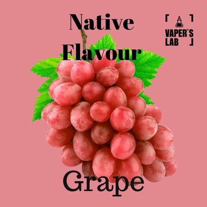 Фото купити жижу для вейпа native flavour grape 120 ml