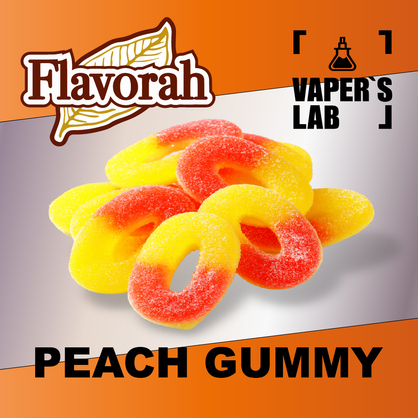 Фото на аромку Flavorah Peach Gummy Персиковые желейки