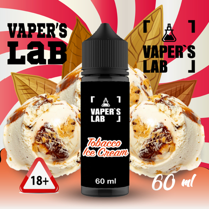 Фото, Видео на жижи для вейпа Vapers Lab Tobacco ice cream 60 ml