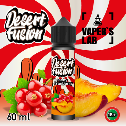 Фото жижі для вейпа dessert fusion peachy cranberry 60 ml