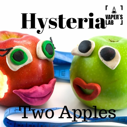 Фото рідина для електронних сигарет із нікотином hysteria two apples 100 ml