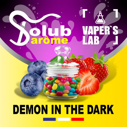 Фото, Відеоогляди на Ароматизатори для рідин Solub Arome "Demon in the dark" (Чорниця полуниця та жуйка) 