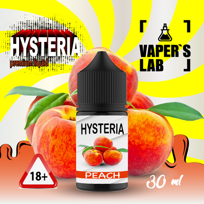 Фото, Видеообзор на жижку Salt Hysteria Salt Peach 30 ml