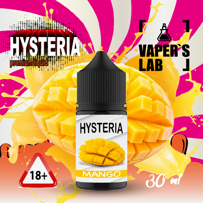 Фото, Видеообзор на жижку Salt Hysteria Salt Mango 30 ml