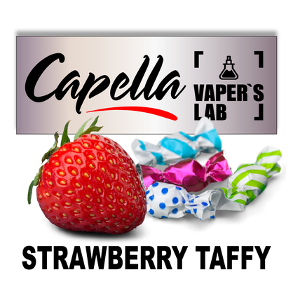 Фото на Aroma Capella Strawberry Taffy Полуничне конфетті