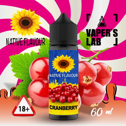 Фото купити рідину native flavour cranberry 60 ml