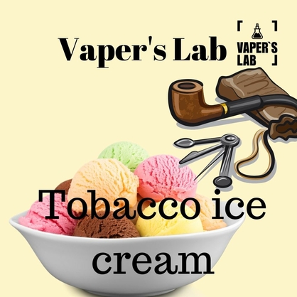 Фото, Видео на жижи для вейпа Vapers Lab Tobacco ice cream 60 ml