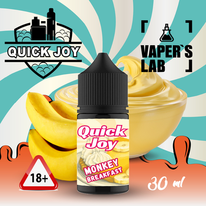 Фото, Видеообзор на жижку Salt Quick Joy Salt Monkey Breakfast 30 ml