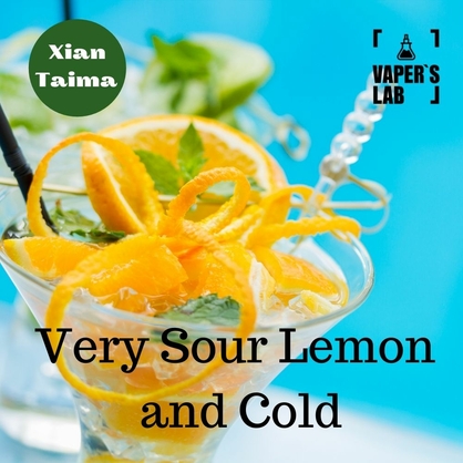 Фото, Відеоогляди на Ароматизатори для рідин Xi'an Taima "Very Sour Lemon and Cold" (Дуже кислий і холодний лимон) 