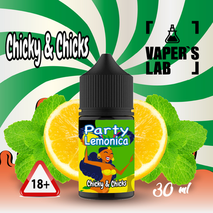 Фото, Видеообзор на жижку Salt Chicky Salt Party lemonika 30 ml