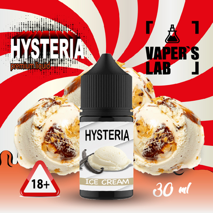 Фото безнікотинова рідина hysteria ice cream 30 ml