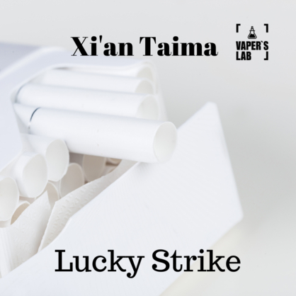 Фото, Видео, Ароматизатор для вейпа Xi'an Taima "Lucky Strike" (Сигареты Лаки Страйк) 