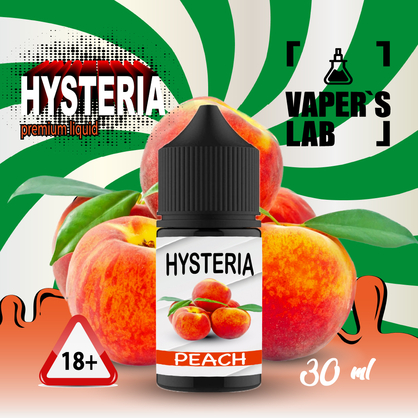 Фото, Видеообзор на жижку Salt Hysteria Salt Peach 30 ml