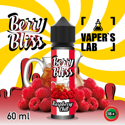 Фото жидкость для вейпа berry bliss raspberry chill (освежающая малина)