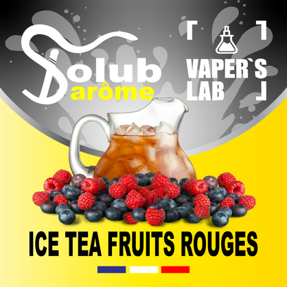 Фото, Відеоогляди на Ароматизатор для вейпа Solub Arome "Ice-T fruits rouges" (Ягідний чай) 