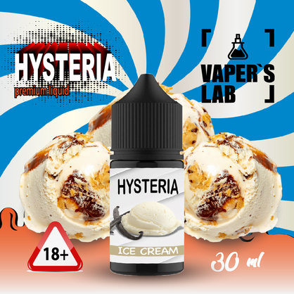 Фото безнікотинова рідина hysteria ice cream 30 ml