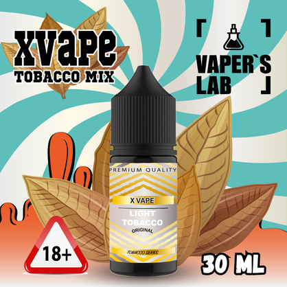 Фото, Видеообзор на жижку Salt XVape Salt Light Tobacco 30 ml