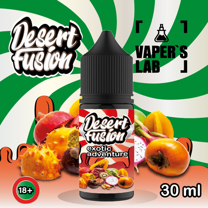 Фото сольова жижа для пода dessert fusion salt exotic adventure 30 ml