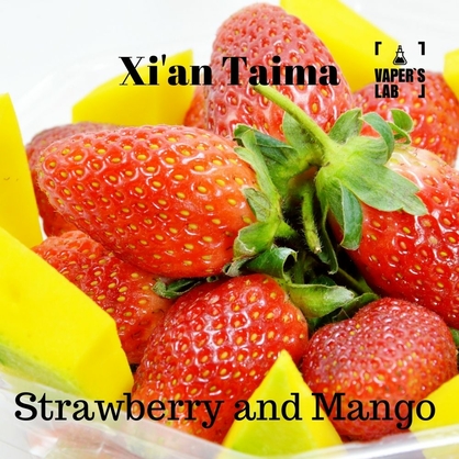 Фото, Відеоогляди на Ароматизатор для жижи Xi'an Taima "Strawberry and Mango" (Полуниця манго) 