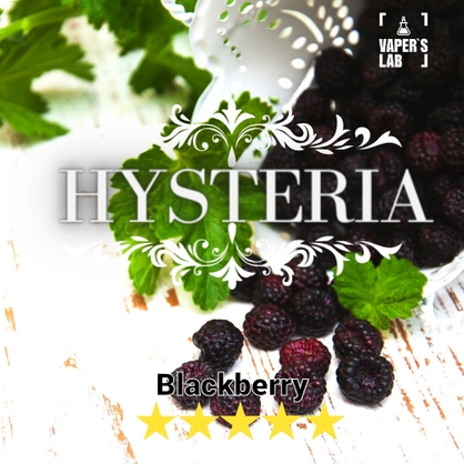 Фото, Видео на жижи для вейпа Hysteria Blackberry 30 ml