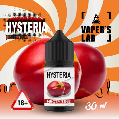 Фото, Видеообзор на жижку Salt Hysteria Salt Nectarine 30 ml