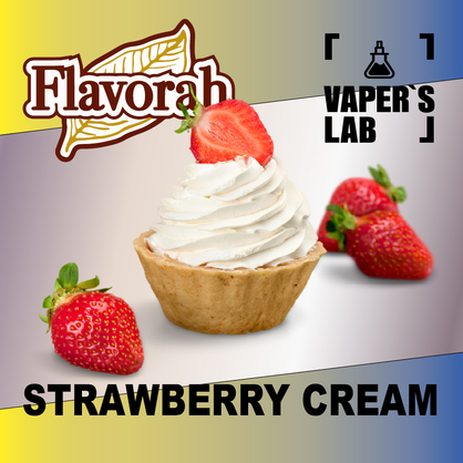 Фото на аромку Flavorah Strawberry Cream Клубничный крем