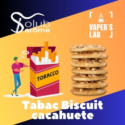 Фото, Відеоогляди на Ароматизатор для вейпа Solub Arome "Tabac Biscuit cacahuete" (Тютюн та арахісове печиво) 