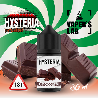 Фото, Видеообзор на жижку Salt Hysteria Salt Chocolate 30 ml