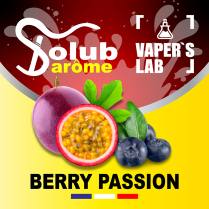 Фото, Видео, Пищевой ароматизатор для вейпа Solub Arome "Berry Passion" (Черника и маракуйя) 