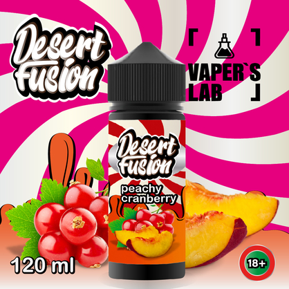 Фото рідини для електронних сигарет dessert fusion peachy cranberry 120 ml