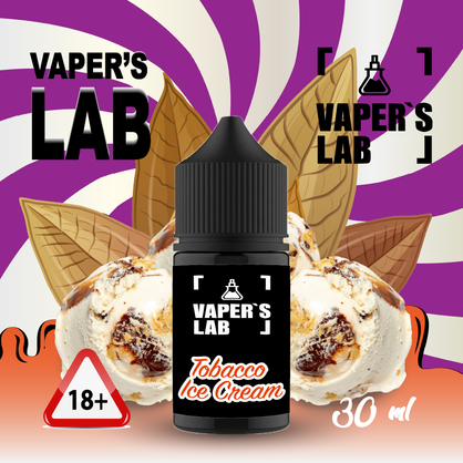 Фото, Відеоогляди на Жижу Salt Vaper's LAB Salt Tobacco ice cream 30 ml