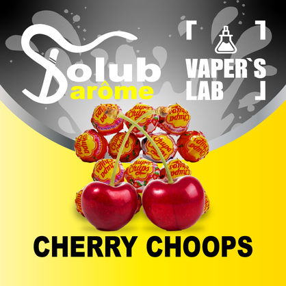 Фото, Видео, Аромки для вейпов Solub Arome "Cherry choops" (Вишневая кола в чупа-чупсе) 