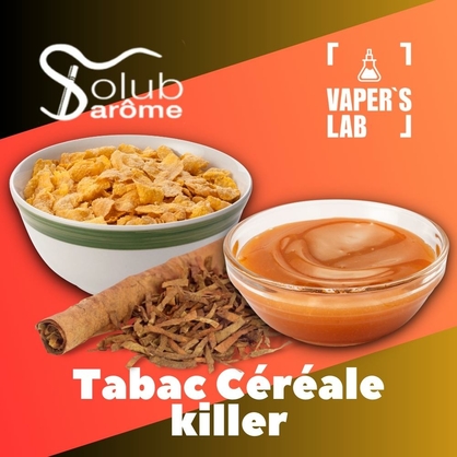 Фото, Видео, Аромки для вейпа Solub Arome "Tabac Céréale killer" (Табак с хлопьями и карамелью) 