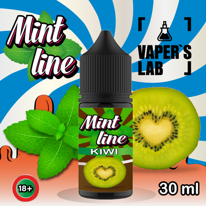 Фото солевая жидкость mint kiwi 30ml