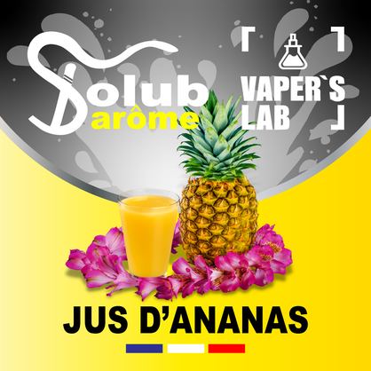 Фото, Відеоогляди на Ароматизатори для сольового нікотину Solub Arome "Jus d\'ananas" (Ананасовий сік) 