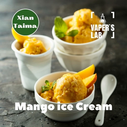 Фото, Видео, Ароматизаторы для солевого никотина   Xi'an Taima "Mango Ice Cream" (Манго мороженое) 