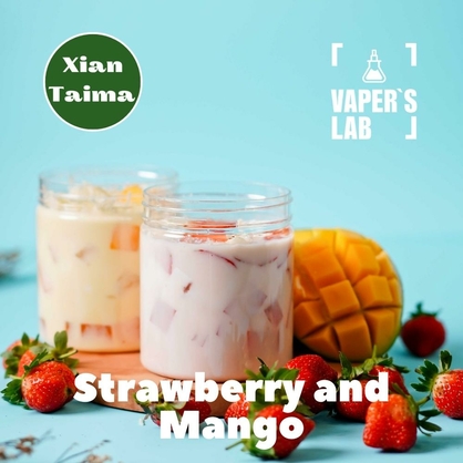 Фото, Відеоогляди на Ароматизатор для жижи Xi'an Taima "Strawberry and Mango" (Полуниця манго) 