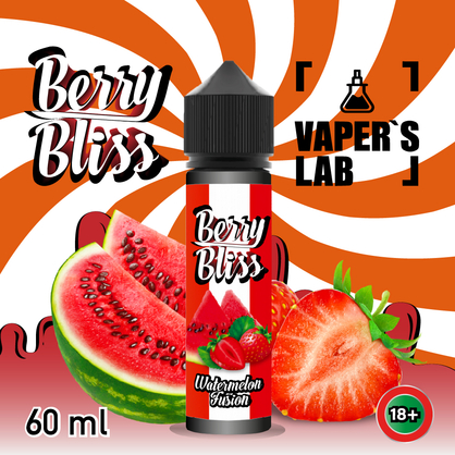 Фото рідини для вейпа berry bliss watermelon fusion 60 мл (кавун з ягодам)