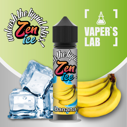 Фото жидкость для вейпа zen ice banana