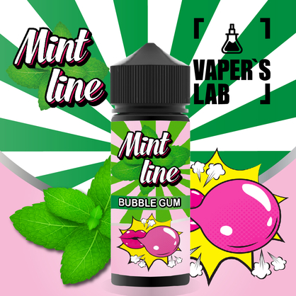 Фото рідини для електронних сигарет mint bubble gum 120 ml