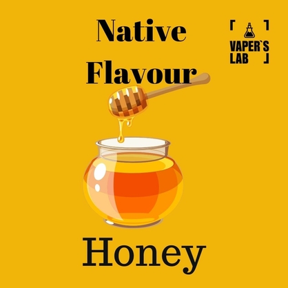 Фото заправки для електронних сигарет native flavour honey 15 ml