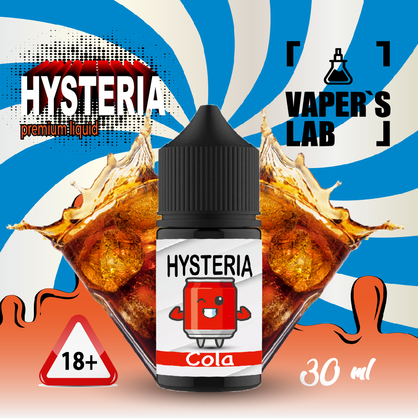 Фото, Видеообзор на жижку Salt Hysteria Salt Cola 30 ml