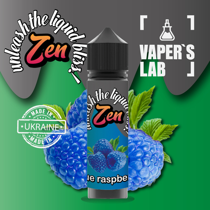 Фото жижи для вейпа zen blue raspberry