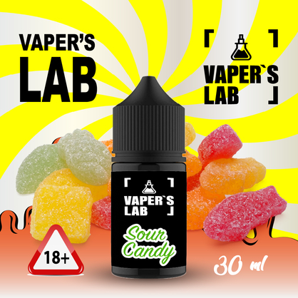 Фото, Видеообзор на жижку Salt Vaper's LAB Salt Sour candy 30 ml