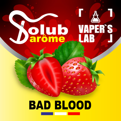 Фото, Відеоогляди на Натуральні ароматизатори для вейпа Solub Arome "Bad blood" (Полунична цукерка) 