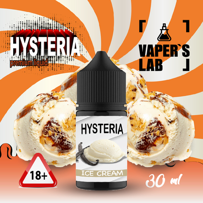 Фото безнікотинова рідина hysteria ice cream 30 ml