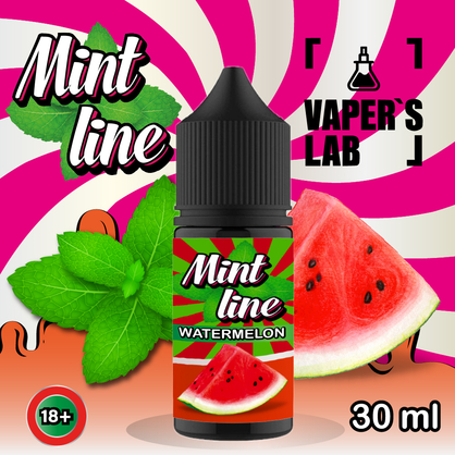 Фото сольова жижа для пода mint watermelon 30ml