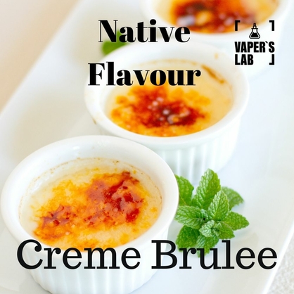 Фото жижа для електронних сигарет native flavour creme brulee 120 ml